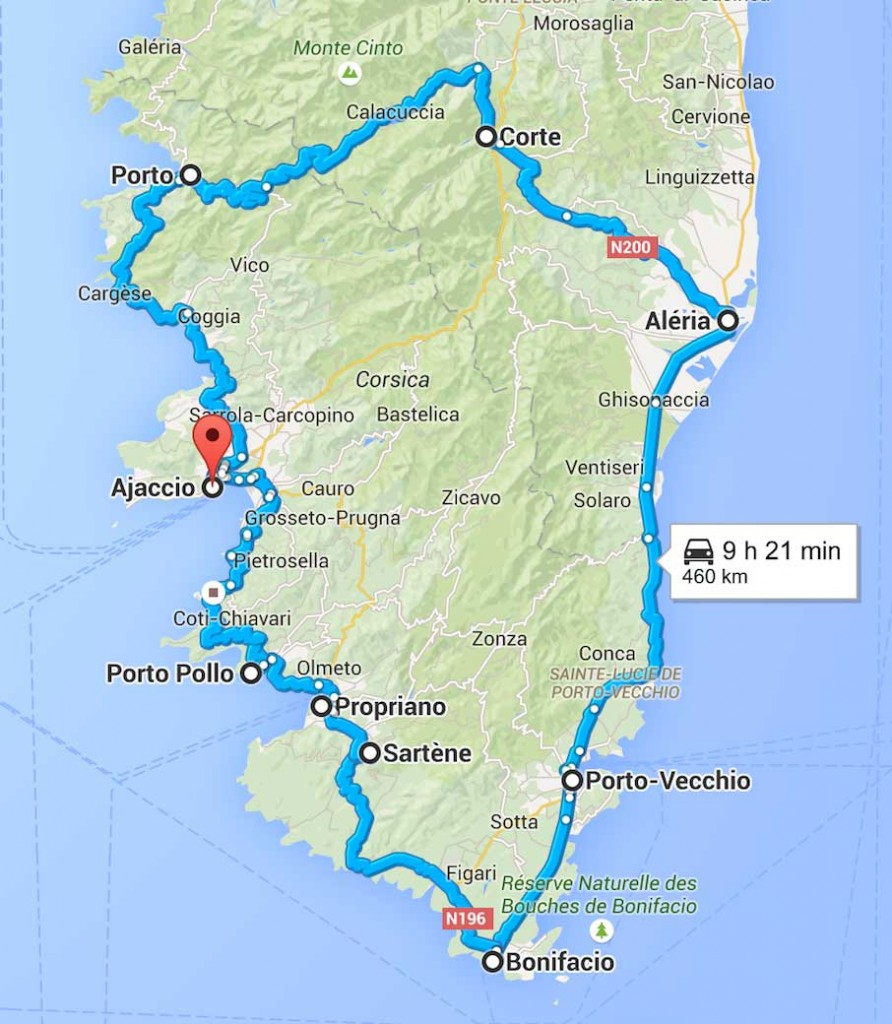 Distance Entre Paris Et La Corse En Avion Balade virtuelle en Corse du Sud : les incontournables à découvrir