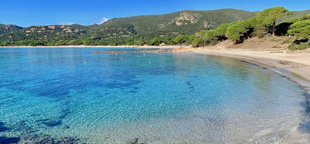 La plage de Palombaggia, Corse