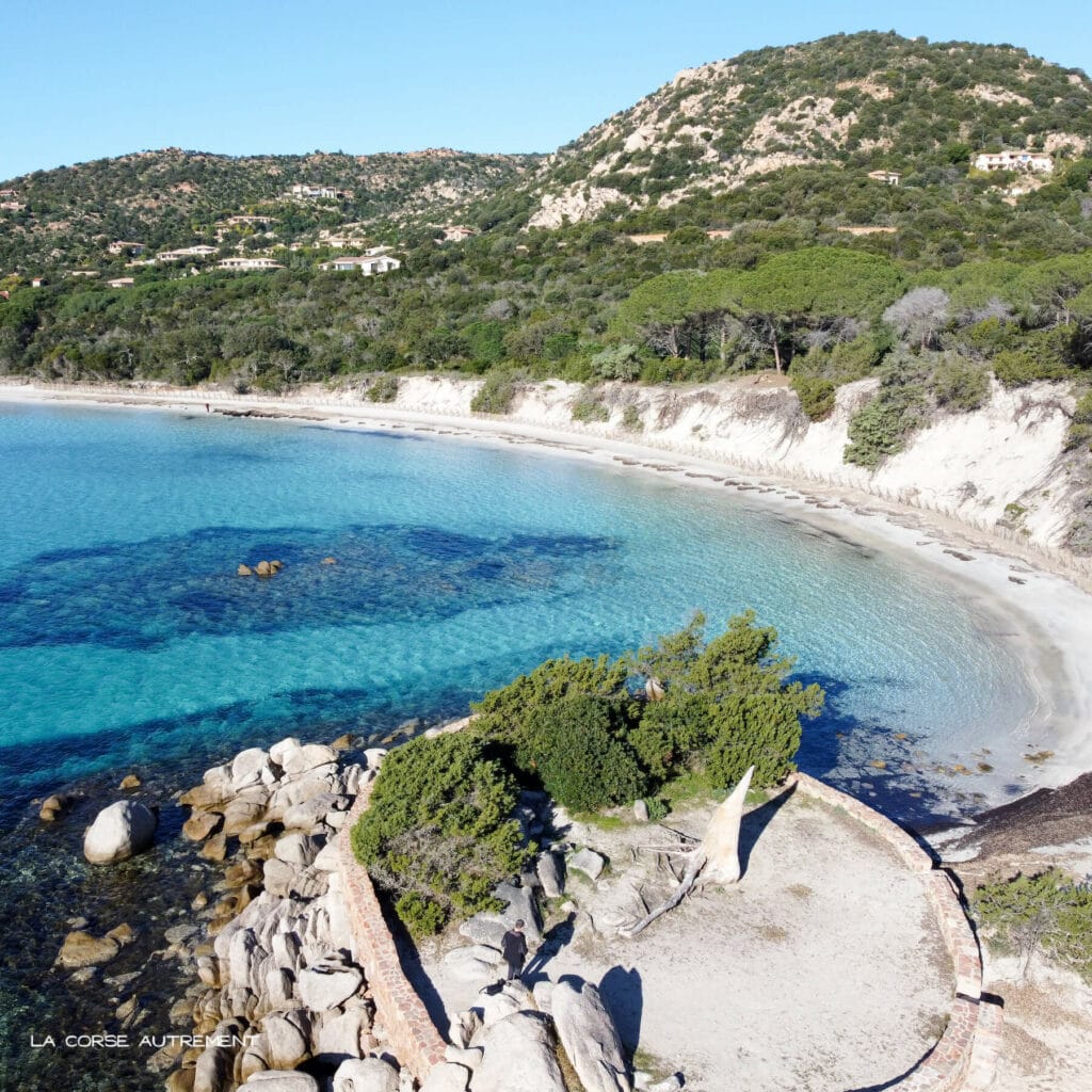 La plage de Tamaricciu en Corse