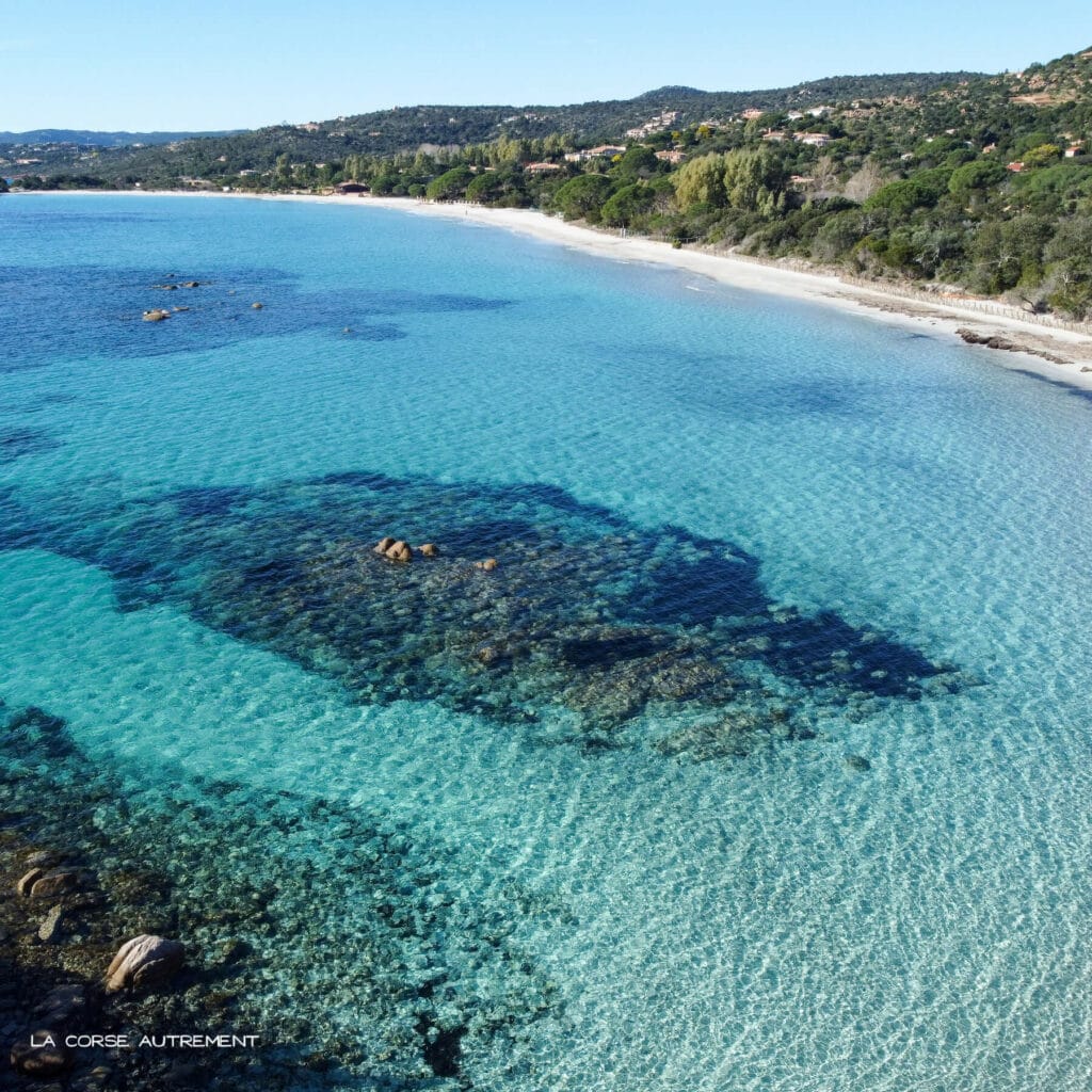 La plage de Tamaricciu en Corse