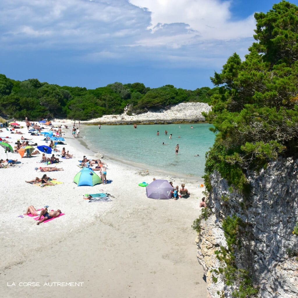 La plage du Petit Sperone, Bonifacio