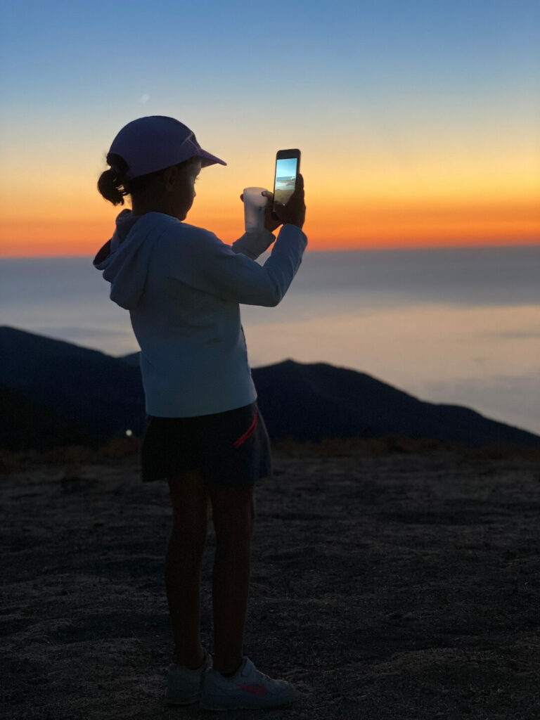 Coucher de soleil insolite A Piuma