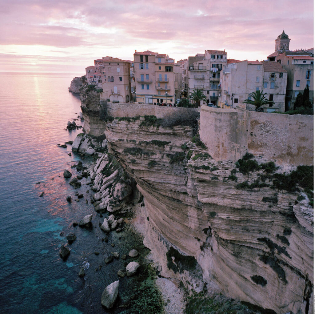 Coucher de soleil sur Bonifacio