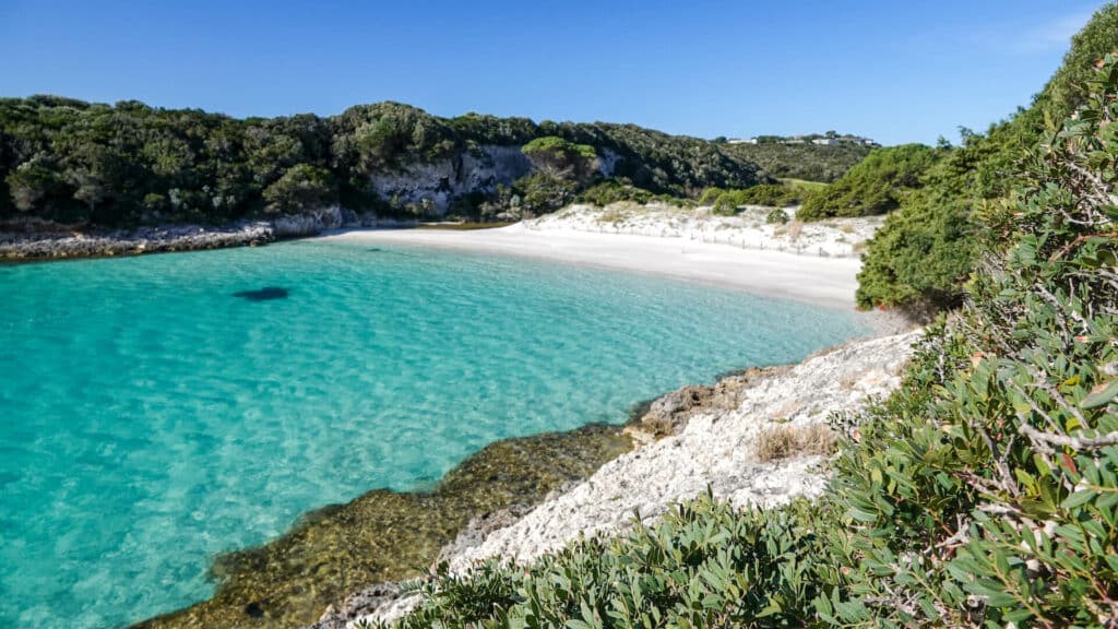 La plage du Petit Sperone, Bonifacio