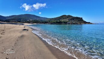 La plage de Portigliolo dans le Golfe du Valinco