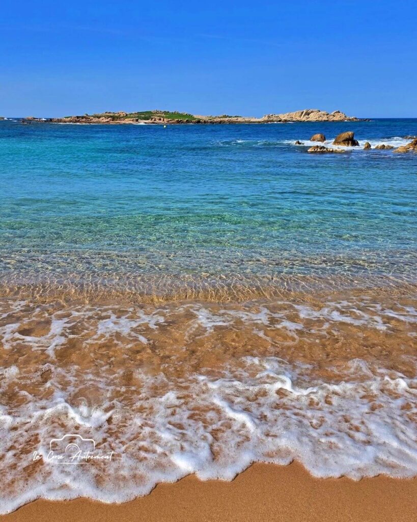La plage de La Tonnara, vers Bonifacio