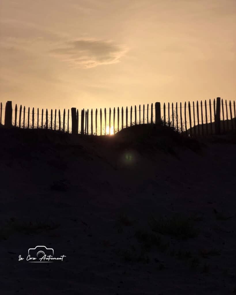 Lever de soleil sur la plage de Tenutella